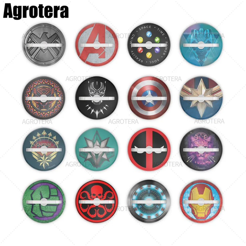 

Agrotera 100 Pieces Finger Ring Phone Holder Stand and Grip for Smartphones and Tablets Agents of S.H.I.E.L.D. Avengers Icon