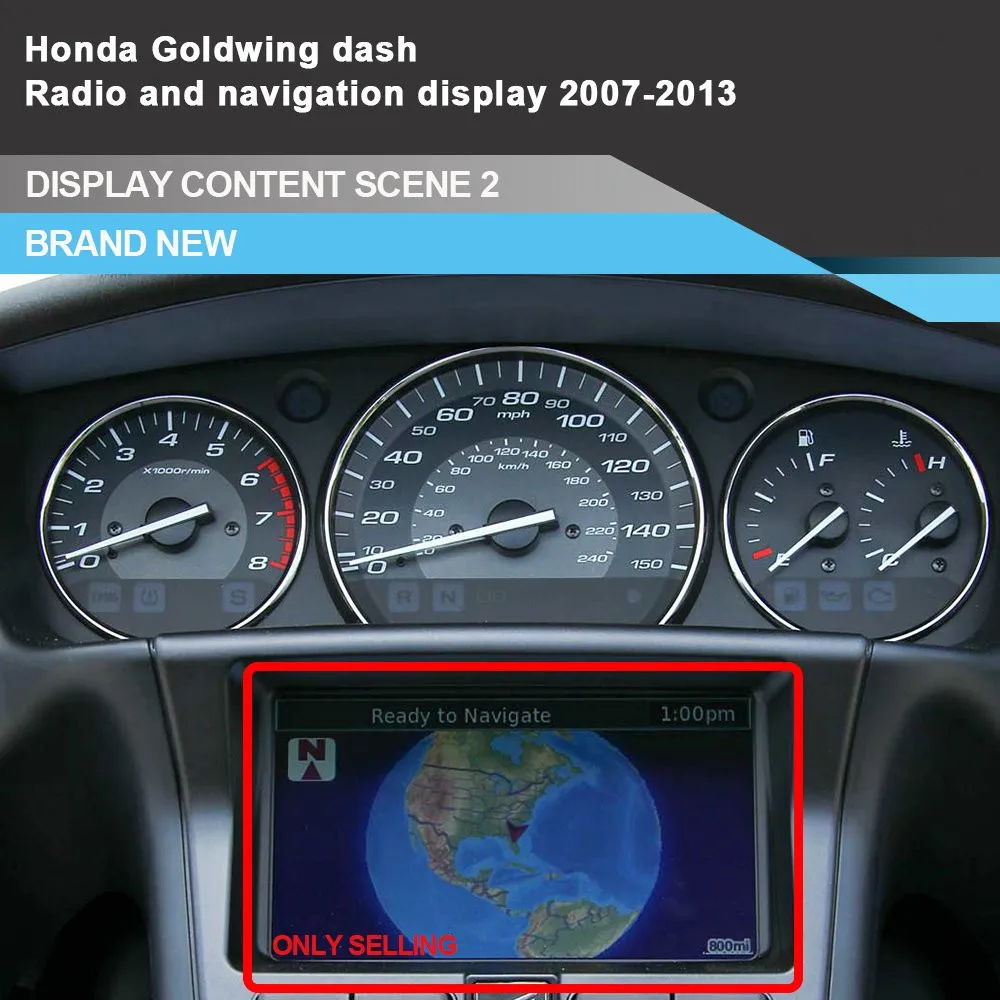Мотоциклетная приборная панель GPS радио ЖК дисплей для Honda Gold wing GL1800 2007 ~ 2013 Gauge