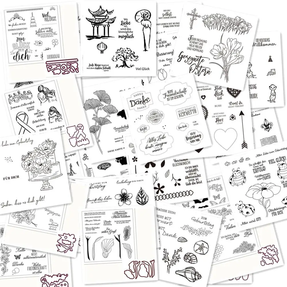 

German Metal Cutting Dies and Stamps for Craft Scrapbooking Embossing Stencil DIY Die Cut Card Decoration 2020 German