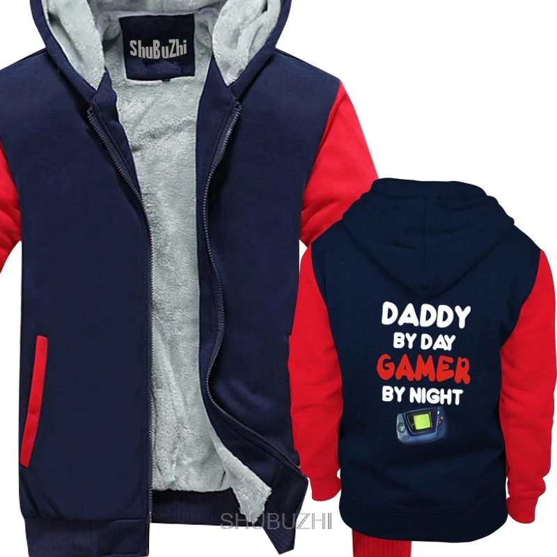 Twisted Envy, мужские толстые толстовки с капюшоном для Daddy By Day Gamer By Night, горячая Распродажа, модная зимняя Толстая куртка, пальто с капюшоном, sbz6458 - Цвет: navy red