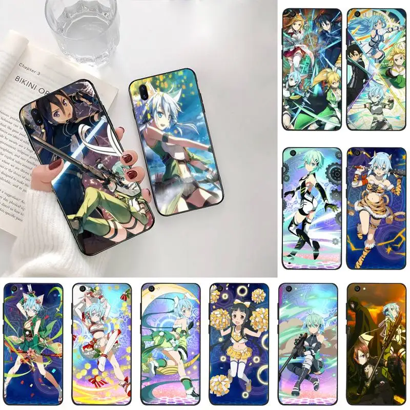 Sword art online 2 если чехол для телефона Vivo Y91c Y17 Y51 Y67 Y55 Y7s Y81S Y19 V17 vivo s5 | Мобильные