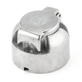 

new HT3004 7-Pin Connector Trailer Socket Heavy-Duty Round Wiring Socket 12V Towbar Towing Caravan Truck Socket Car Accessories