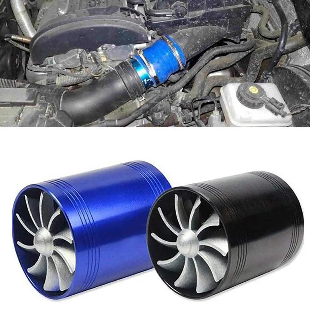 Car Vehicle Turbocharger Turbo Compressor Fuel Saving Fan with Rubber Covers | Автомобили и мотоциклы