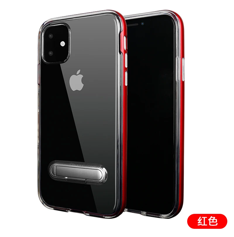Красный 20 шт./лот Spigen кронштейн TPU+ PC пластиковый чехол для телефона чехол для iphone 5 6 7 8 X XR XS Max 6 7 8 plus 11 Pro Max пластиковый чехол - Цвет: Красный