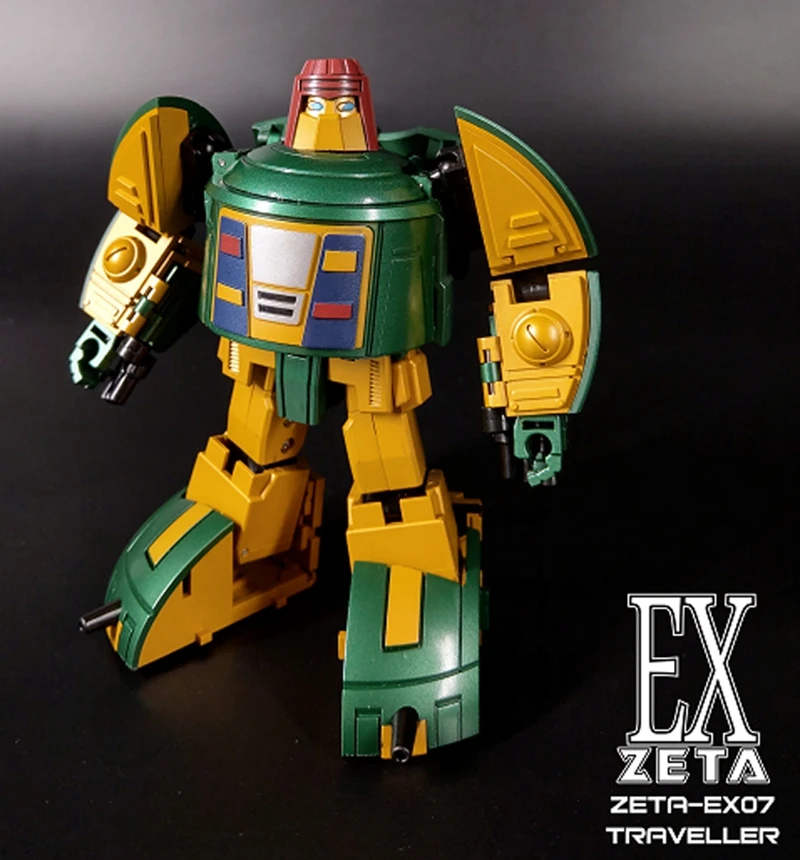 

Transformation TRAVELLER ZETA-EX07 Traveler Space UFO Full Spray Metal Plate PVC Action Model Kid Dolls Toys