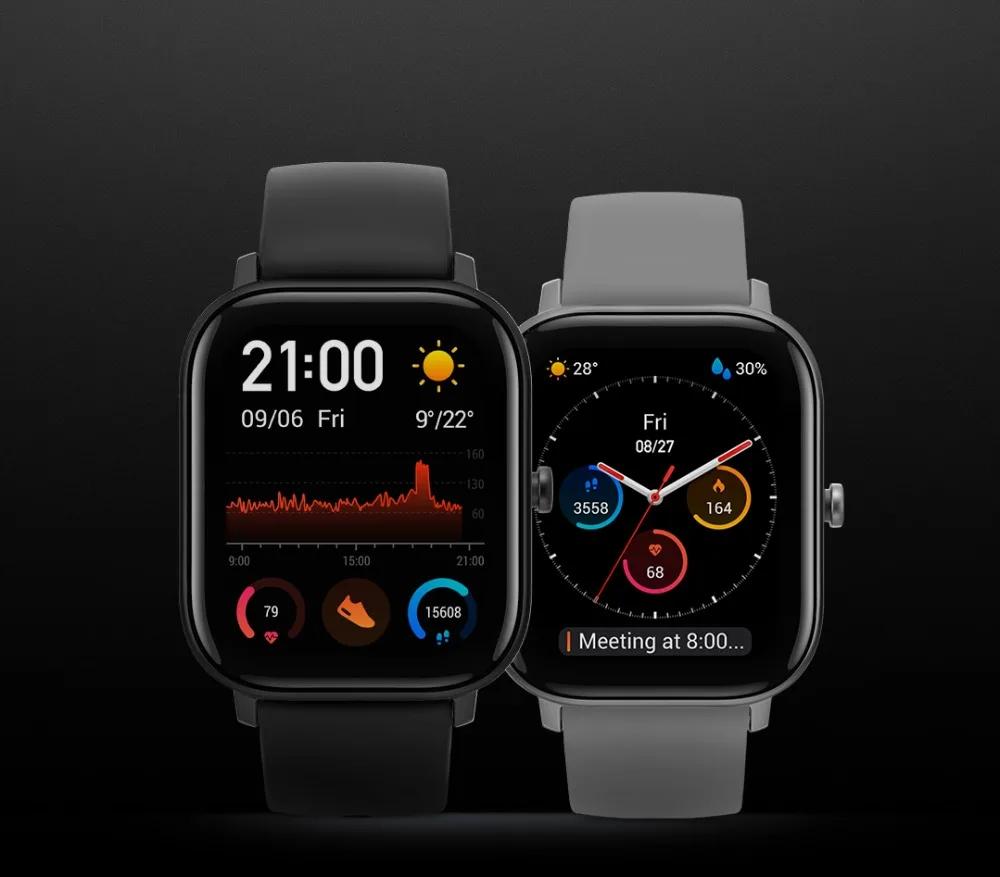 11.11 Global Version NEW Amazfit GTS Smart Watch 5ATM Waterproof Swimming sports Smartwatch Global Shopping Festival FASHION FIT2
