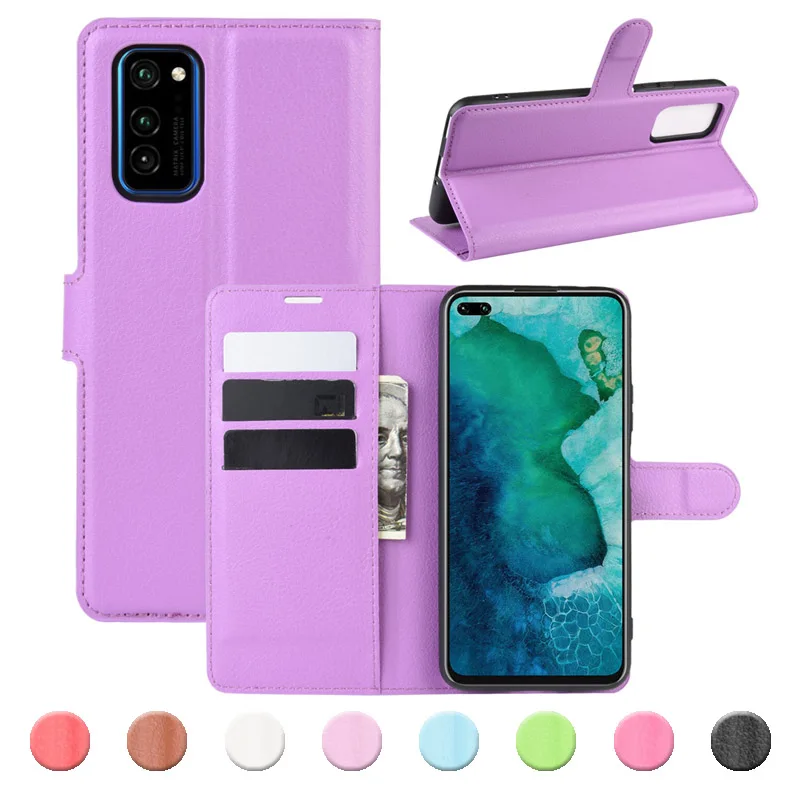 2020 кожаный чехол для Huawei Honor View 30 Lite V30 Pro + Plus чехлы книжки бумажник на хонор 30S V Youth