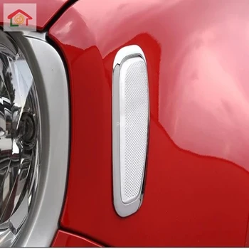 

Front Side Turn Signal Position Head Light Lamp Chrome Cover Trim ABS Frame Car-Styling For Jeep Renegade 2015 2016 2017 2018