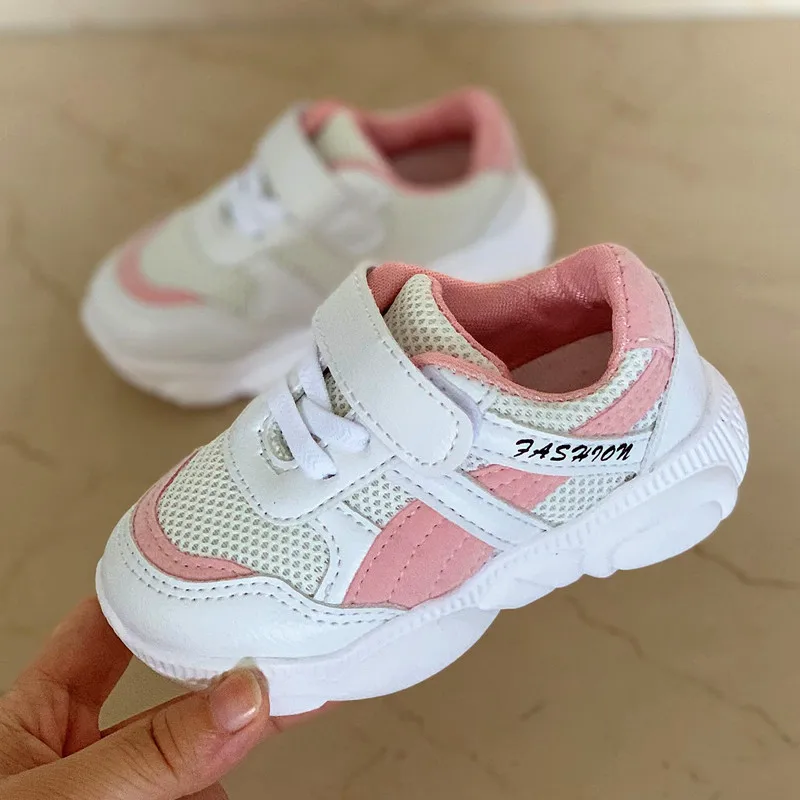 Tenis Buty Dziecko Sapatilhas Menina Schoenen Jongens Basket Femme; детская обувь для мальчиков; Sapatos Menino Calcado Infantil Menina; кроссовки - Цвет: Pink