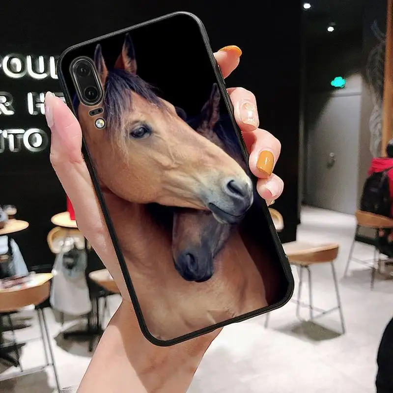 huawei waterproof phone case Horse animal painting pattern Luxury Phone Cover For Huawei P9 P10 P20 P30 Pro Lite smart Mate 10 Lite 20 Y5 Y6 Y7 2018 2019 huawei pu case