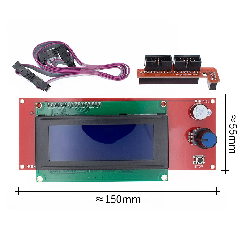 ЖК-дисплей 3d принтер Reprap смарт-контроль Лер Reprap Ramps 1,4 2004 ЖК-контроль lcd 2004 - Цвет: LCD 2004