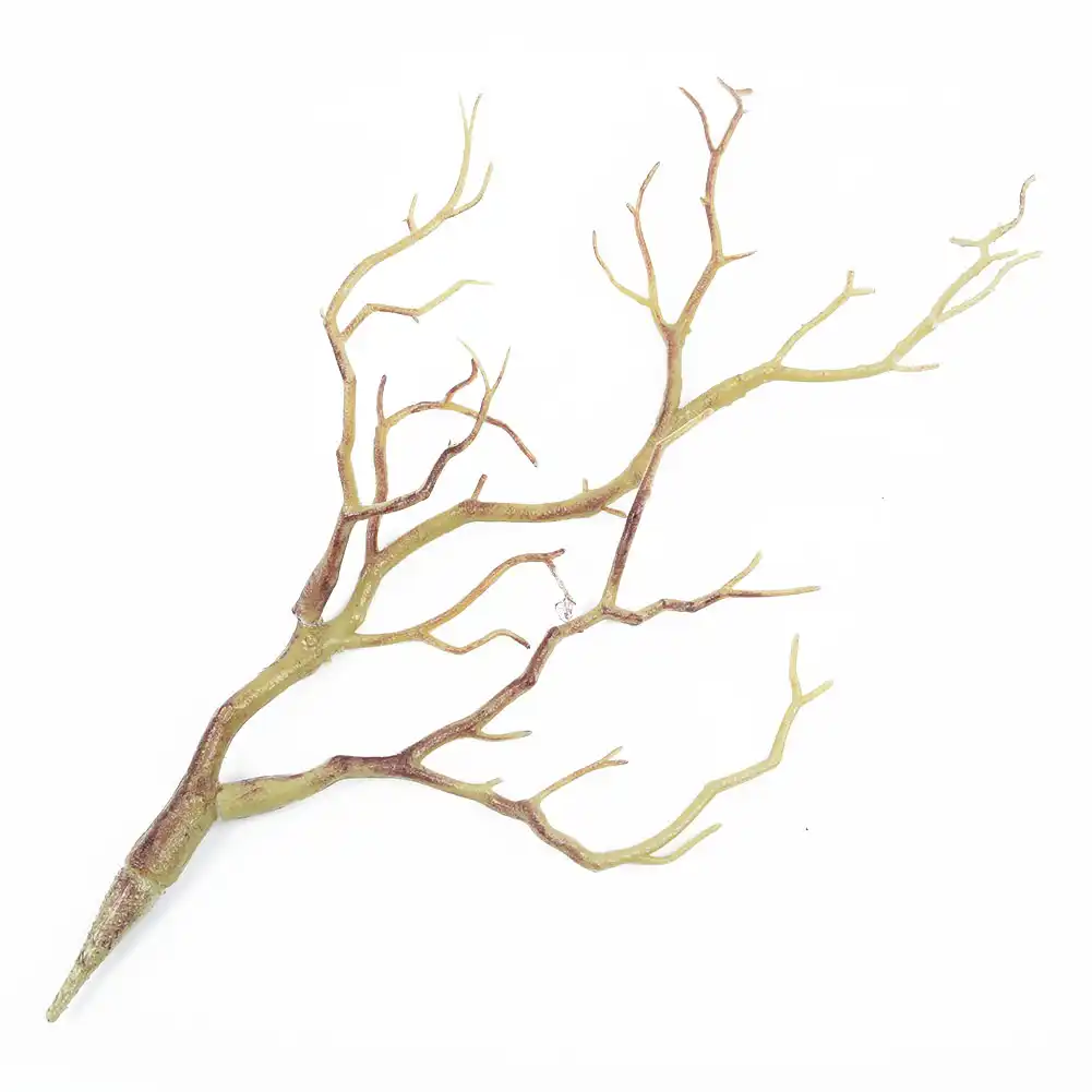 10pcs Artificial Simulation Tree Branch Stick Twig for Garden Decor-Coffee