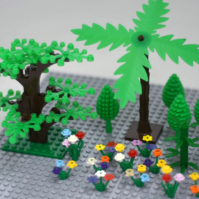 Аксессуары MOC сделай сам для совместимой городской улицы детали конструктора