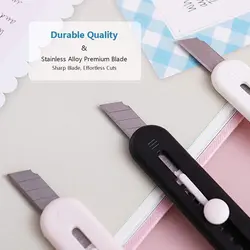Coupe boîte rétractable mignon Kawaii, Mini couteau utilitaire d'art patte de chat de poche, Cartons tranchants, papier en carton, couteau de papeterie 