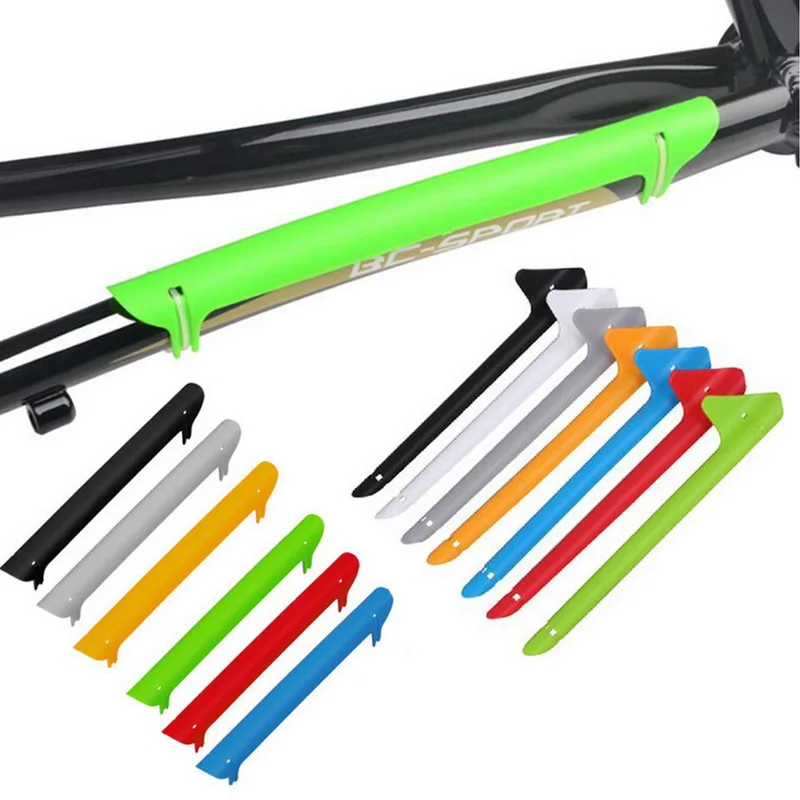 

1PC Colorful Plastic Bike Chain Guard Protector Cycling Chain Stay Protector Care Frame Cover Guard Bicycle Riding Parts