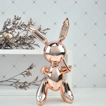 

Balloon Rabbit Sculpture Home Decoration Art and Craft Garden Decoration Creative Statue Resin Mascot Europe