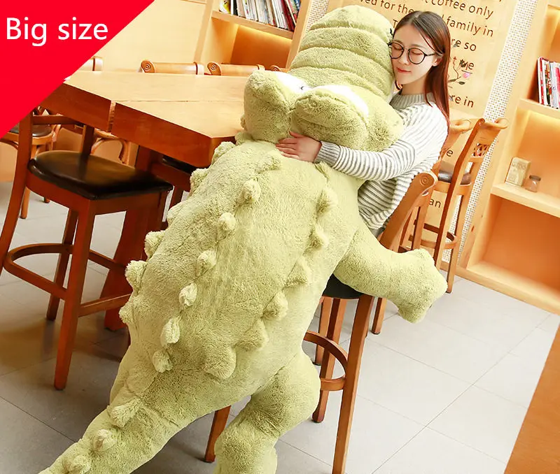 [Top] Большой размер 150 см, мягкая кукла "крокодил", мягкая плюшевая игрушка в виде животного, хлопковая Подушка для украшения дома, детский