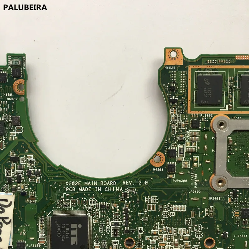 Материнская плата PALUBEIRA с процессором+ 2 Гб оперативной памяти для ASUS S200E X201E X202E материнская плата для ноутбука X202E
