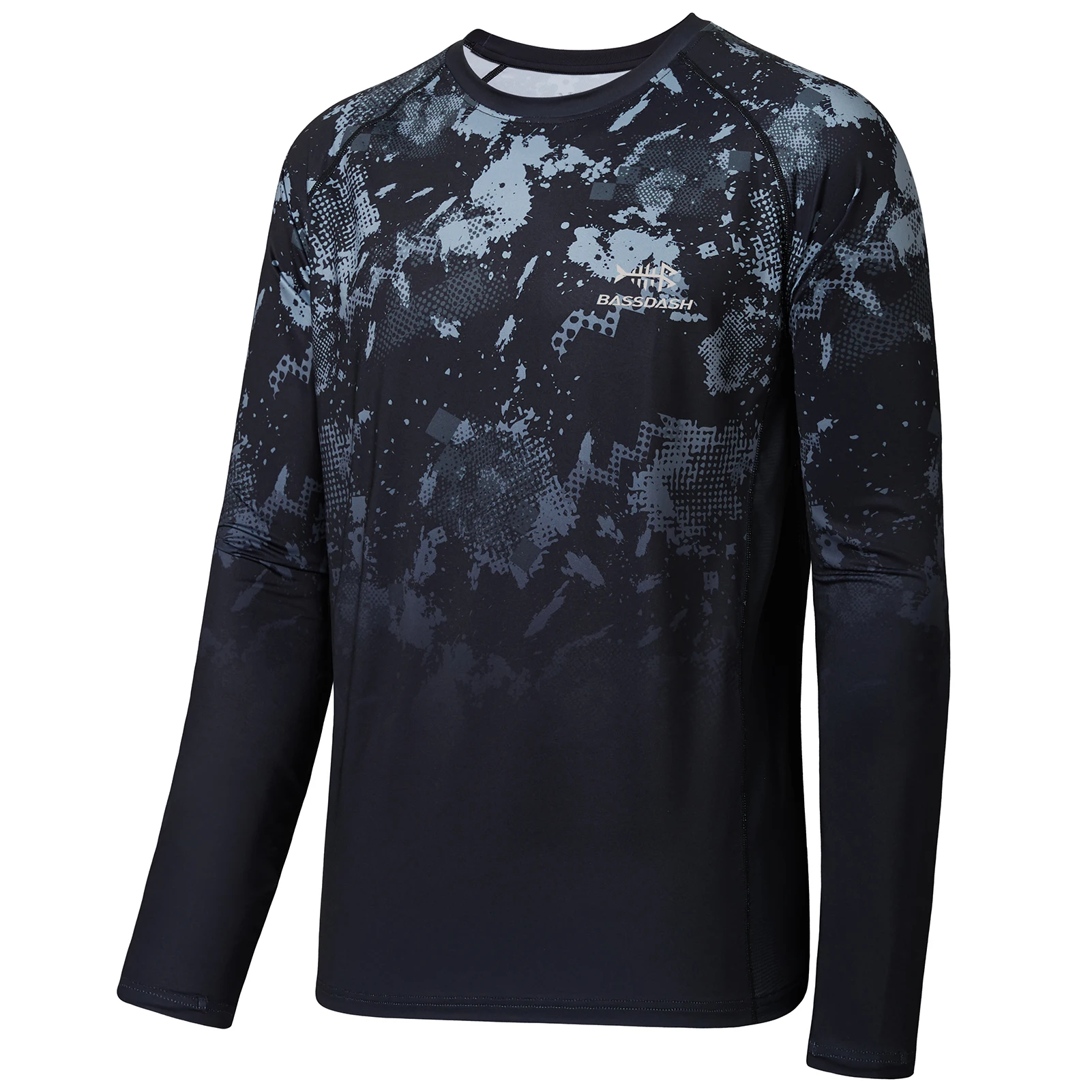 BASSDASH FS14M Men's Camo Gradient Performance Long Sleeve Fishing Shirt UPF50+ BASSDASH FS14M Men's Camo Gradient Performance Long Sleeve Fishing Shirt UPF50+