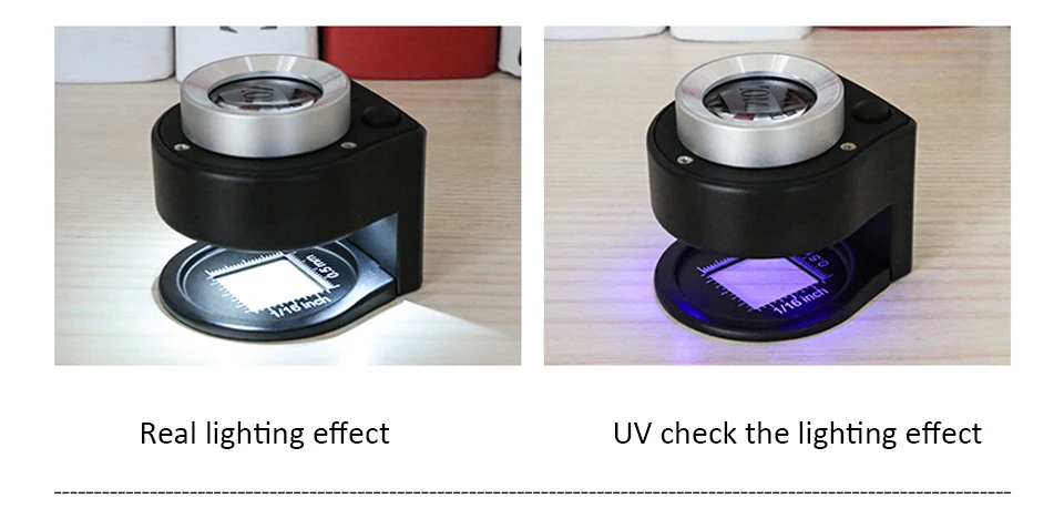 6 светодиодный УФ 30X увеличительное стекло Оптическое стекло объектив лупа Лупа Ручной монеты штампы ювелирные изделия мини счетчик ниток Лупа