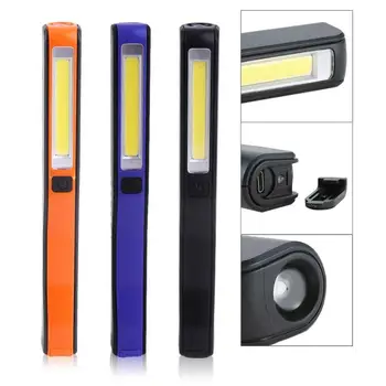 

2 in 1 USB Rechargeable COB LED Camping Work Inspection Light Lamp Hand Torch LN