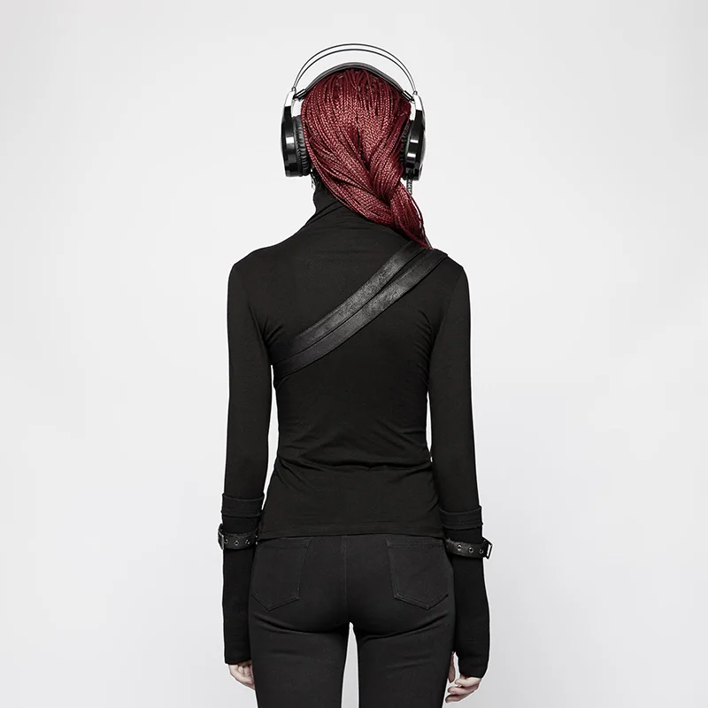PUNK RAVE New Punk Turtleneck Metal Decoration