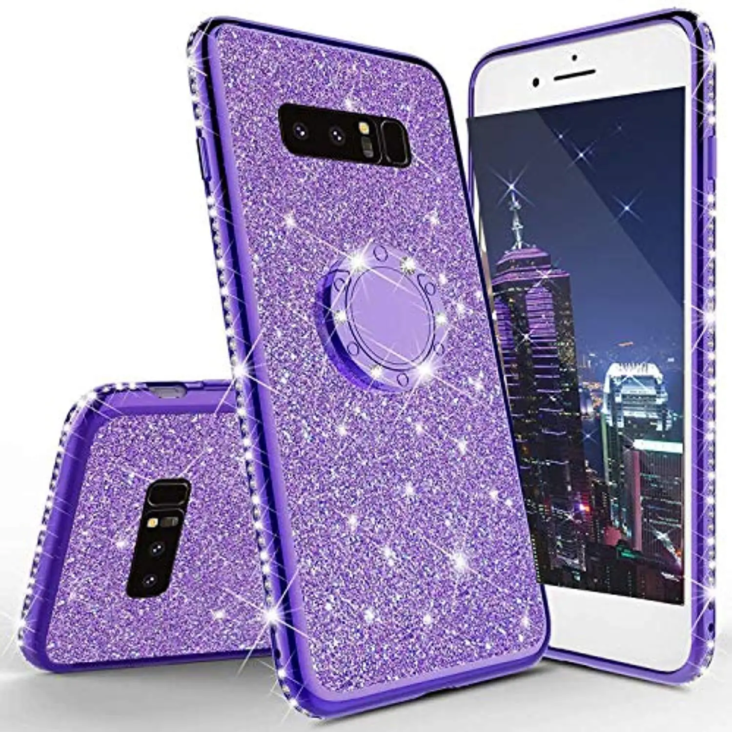 Роскошный чехол-подставка с кольцом для samsung S10 Plus 5G S10E S9 S8 Note 10 A10 A20 A10S Чехлы