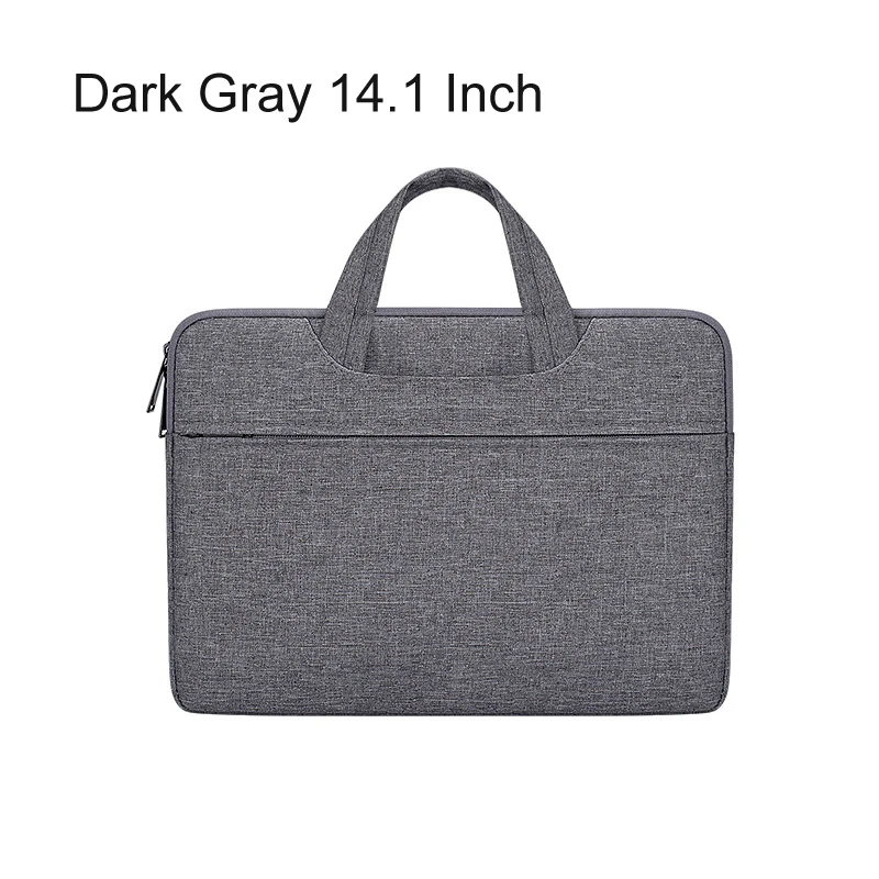 Dark Gray 14.1 Inch Женская Мужская сумка, сумка для ноутбука, сумка для путешествий, деловой мужской портфель, 13,3, 14,1, 15,6 дюймов, сумка для ноутбука для Macbook Air Pro, чехол для ПК - Цвет: Dark Gray 14.1 Inch