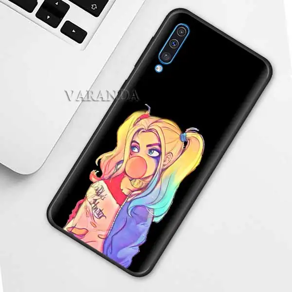 Квинн "," Джокер "Фильм Чехол Для samsung A90 5G A50 A40 A30 S A80 A70 A10 A20 e A9 A7 A8 плюс Черный силиконовый чехол - Цвет: B12