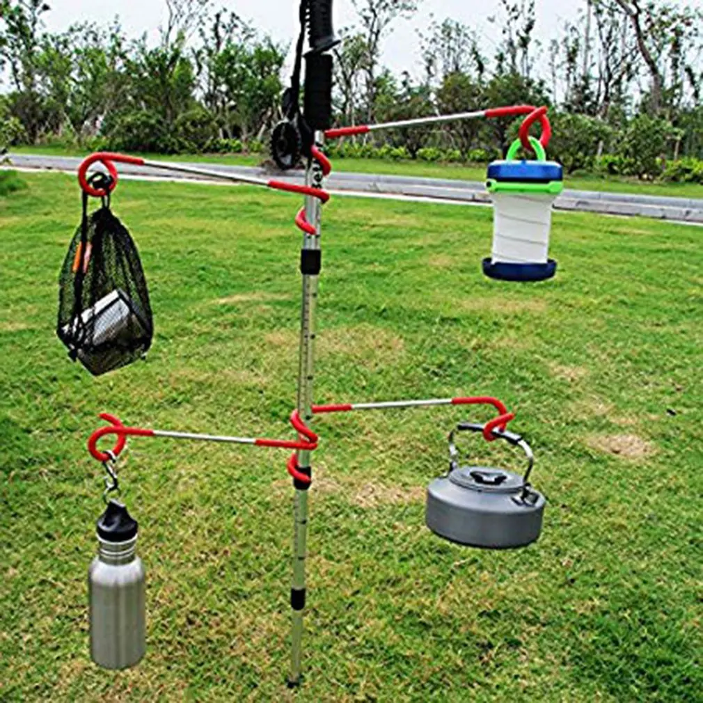 Outdoor Camping Multi-Function Steam Light Hook Metal Tent Light S-Shaped Rack Two-Way Universal Hanging Pig Tail