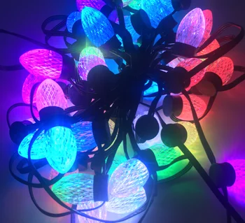 

500 pcs addressable RGB C9 DC12V WS2811 LED Christmas pixel string light ;ray wu/daniel/xconnect attached