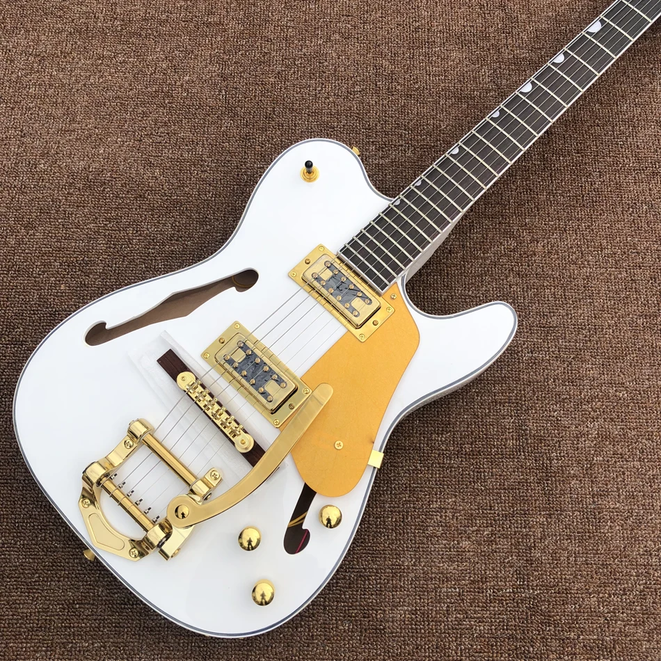 

High Quality Electric Guitar,Rosewood Fingerboard,Gold Hardware,Jazz Hollow Body,Free Shipping