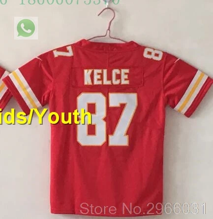 for kids youth А+++ качество для детей и подростков 10 Tyreek Хилл 22 Tyreek Хилл 87 Трэвиса келсе 15 Патрик мэдомс Джерси Канзас-Сити - Цвет: for kids youth