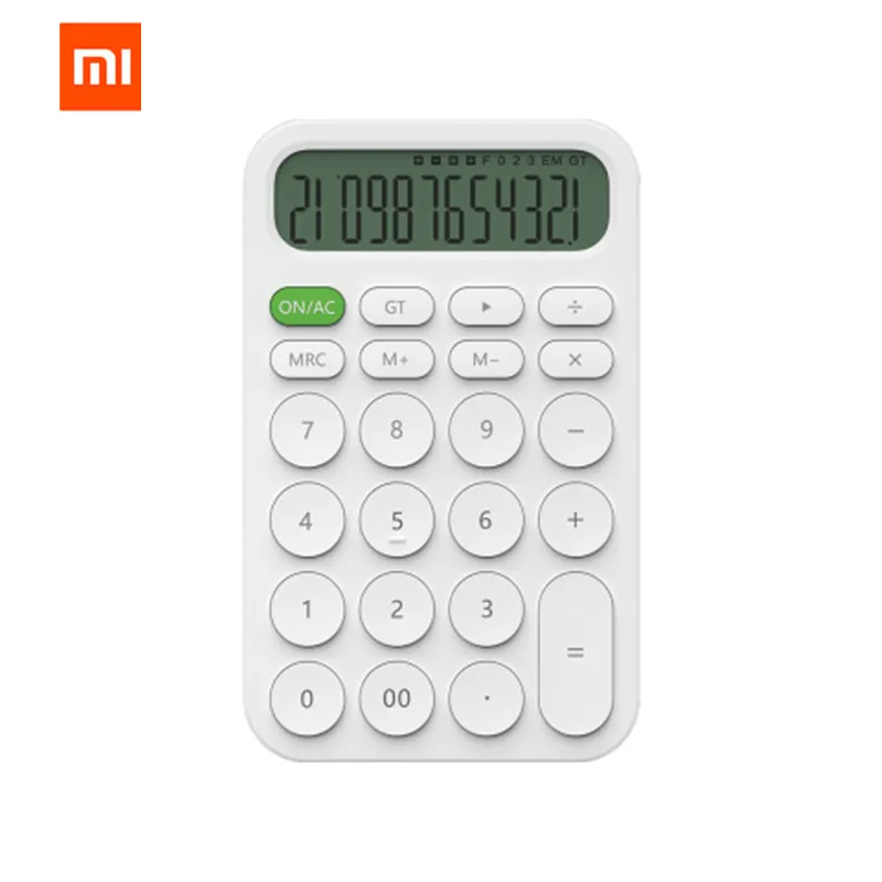 Hot Xiaomi Mijia MIIIW 12 Digit Electronic Calculator Simple LED Display Calculation Tool for Office Working Student Stationery