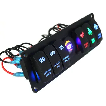

8.86x2.72x2.17 Inches Rocke Switch Panel Accessories Boat Voltmeter LED