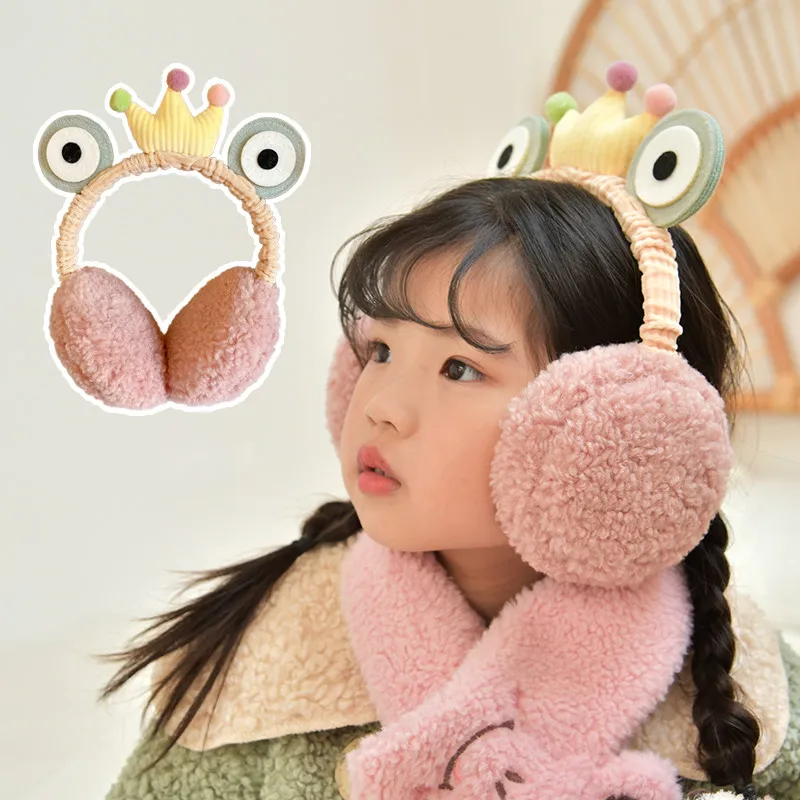 Autumn and Winter Children's Solid Color Earmuffs Keep Warm Girls Headphones Warm and Comfortable Ski Earmuffs Fashion