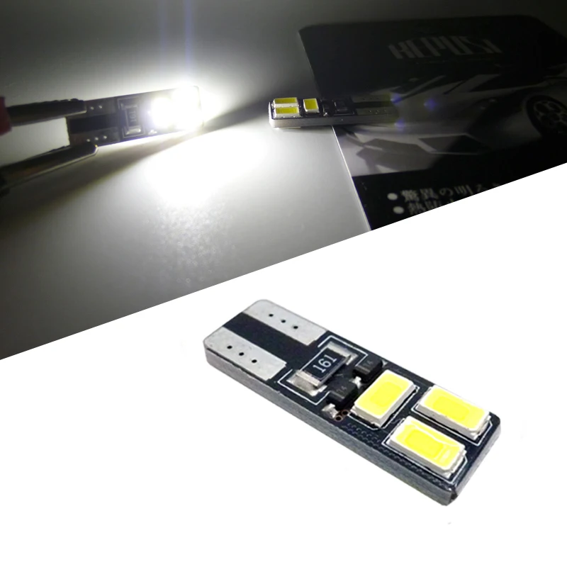 W5W светодиодный T10 Canbus 5630 6smd световой сигнал поворота Лицензия подстилка в багажник габаритные огни автомобиля 168 194 Лампа Белый 12 в 6000 К