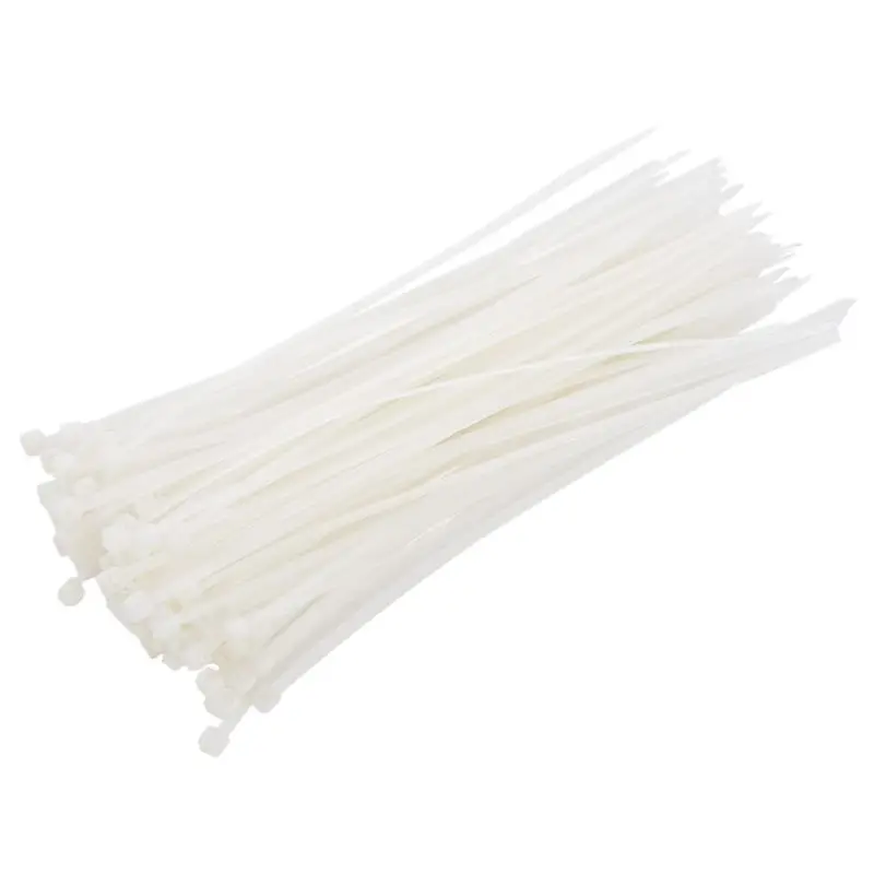 50pcs Nylon Cable Ties 160x3mm White | Обустройство дома
