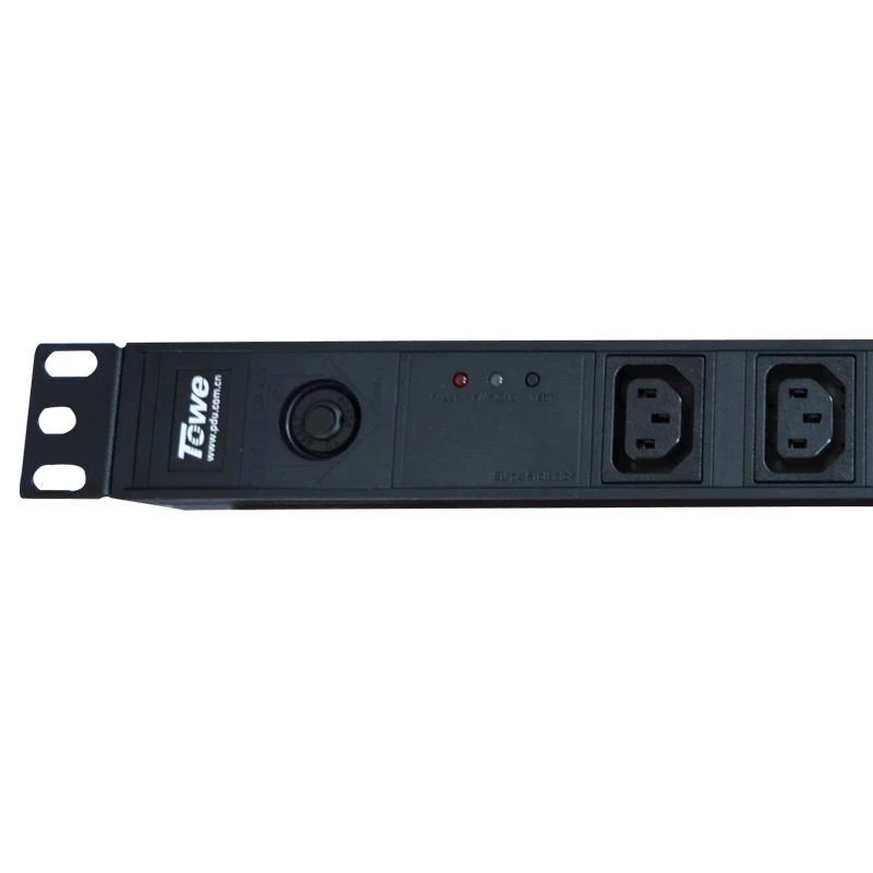 PDU SPD EN10/I709PS 10A 7 WAYS IEC320 C13 Overload Protect Cabinet Socket Power Distribution Unit Surge Protector