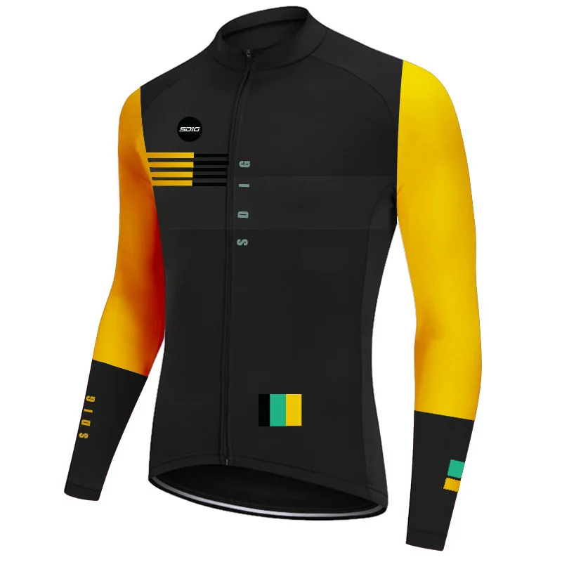 picture color Gobiking зимняя мужская Джерси для велоспорта Зимняя Теплая Флисовая одежда с длинным рукавом для велоспорта Одежда для велоспорта - Цвет: picture color