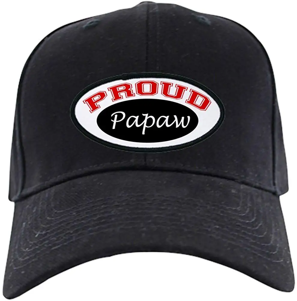 Proud Papaw(черный и красный) Черная кепка бейсболка, новинка Черная кепка