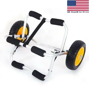 

Bend Kayak Canoe Boat Carrier Dolly Trailer Trolley Transport Cart Wheel Yellow