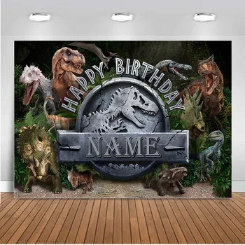 

Photography Backdrop Jurassic Park World Dinosaur Theme Party Photographic Studio Photo Background Birthday Decorations Prop