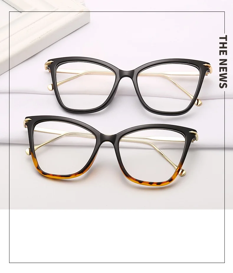 Кошачий глаз, оправа для очков для женщин,, фирменный дизайн, прозрачная оправа для мужчин, очки в большой оправе, женские прозрачные Линзы для очков