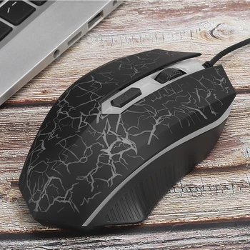 

Mute Mouse Wired USB Gaming Mouse Luminous Computer Accessory k1901 for Office Wired Mouse