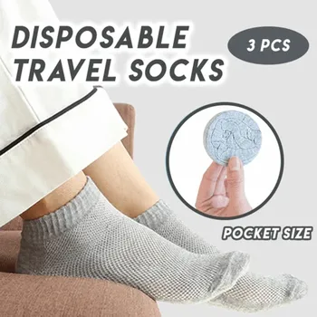 

3pc Socks Disposable Travel Socks Compression Socks Cotton Socks Breathable Sports Absorb Sweat Calcetines Meias W5