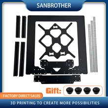 

Clone Original Prusa i3 MK3 3D Printer Parts Aluminum Frame Aluminum Black Profile And Smooth Rods Kit