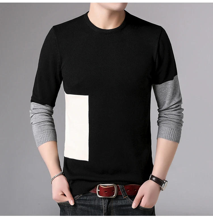 Новая мода Trui Gentle men Trui Dressed Облегающие джемперы вязанный шерстяной Восстановленный корейский стиль повседневная мужская одежда