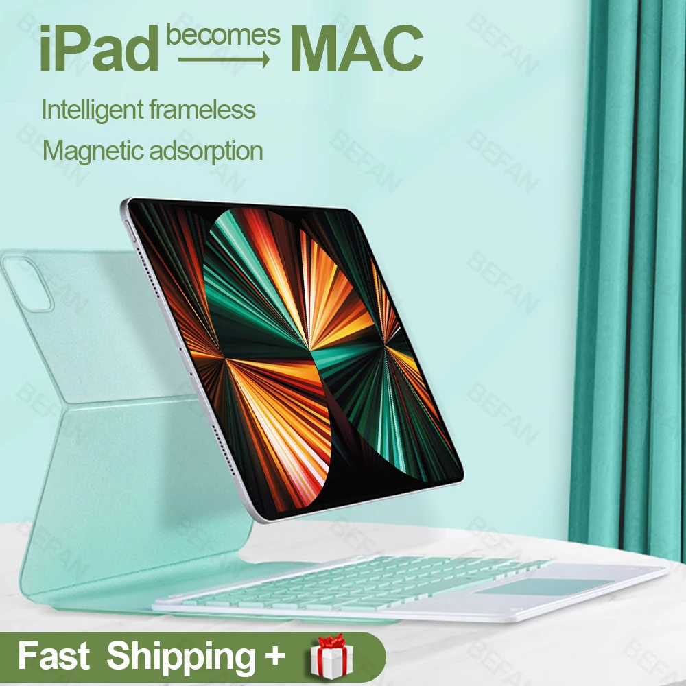 Magic Trackpad Keyboard For Ipad Pro 11 21 M1 Keyboard Case Ipad 12 9 18 21 10 9 Air 4th Generation Magnetic Cover Tablets E Books Case Aliexpress
