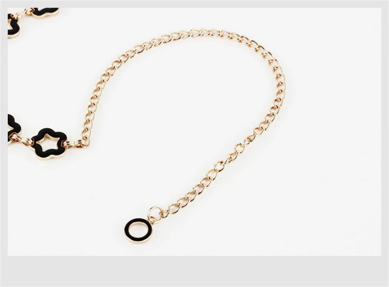 Модные двухсторонние металлические поясные цепные ремни для женщин платье рубашка декоративные сливы стиль цепи ремни
